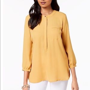 Pleated-Back Blouse